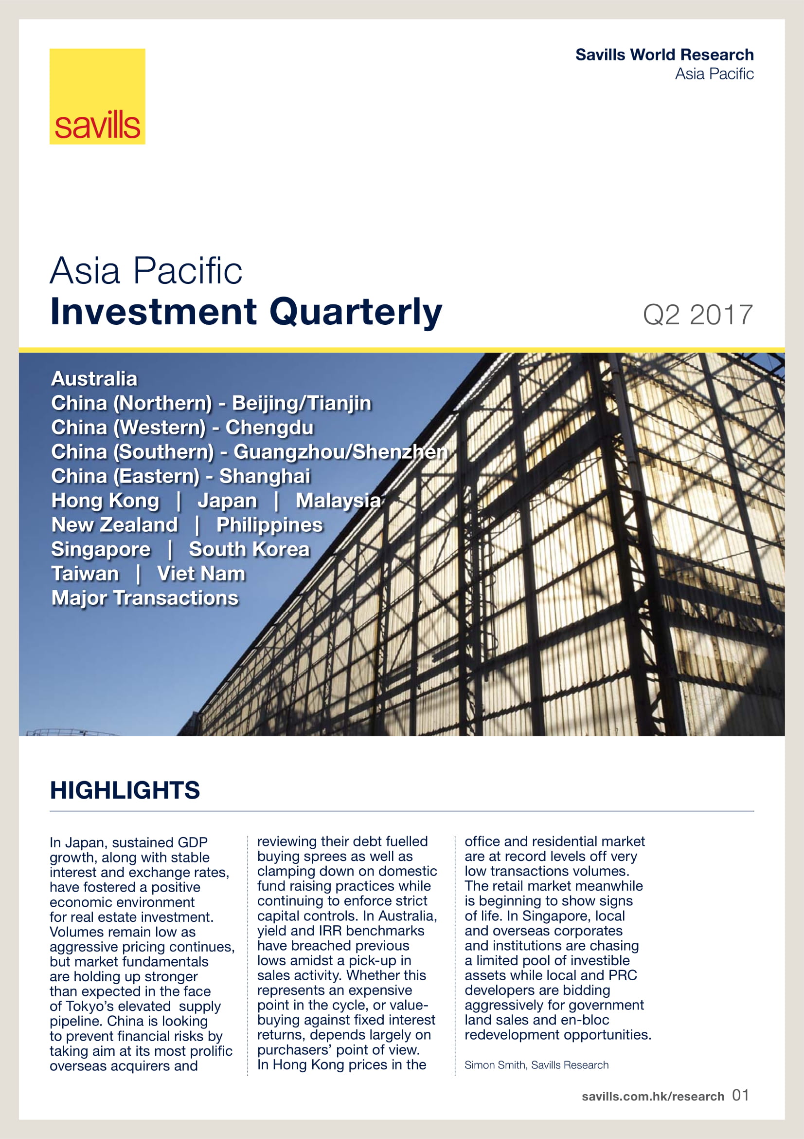 Asia Pacific Investment Quarterly Q2 2017