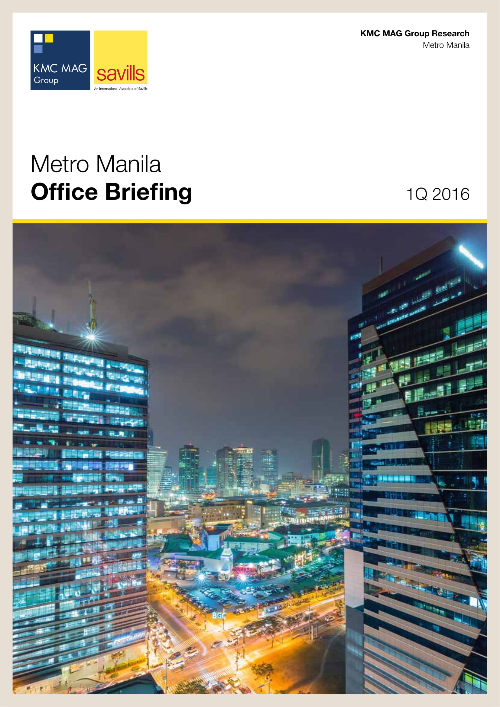 Metro Manila Office Briefing 1Q 2016